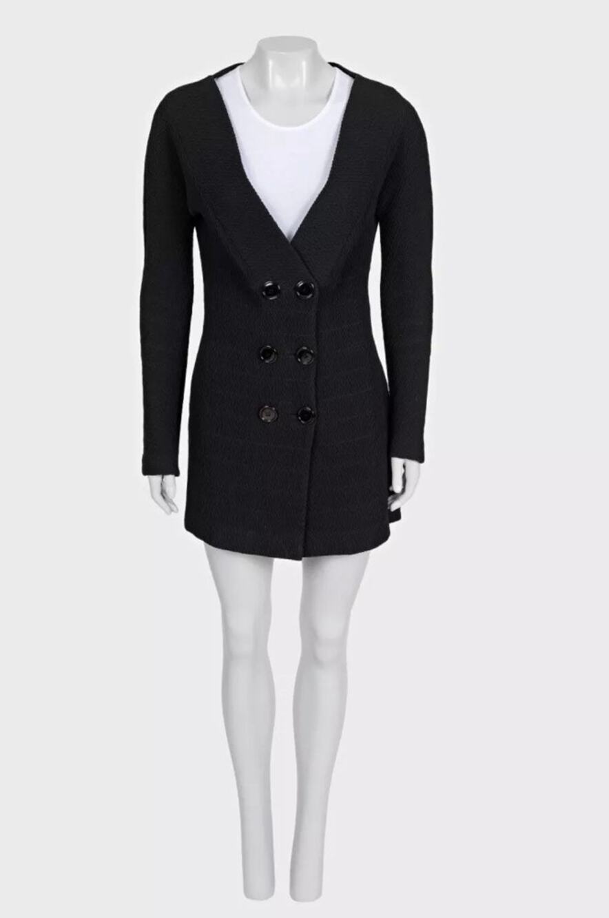 Gianfranco Ferrรฉ Black Skirt Suit Sz.44/L